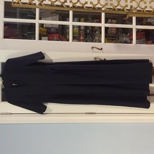Tailored navy dress